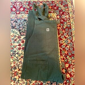 Lucy and Yak Forest Green Canvas Dungarees 3X
